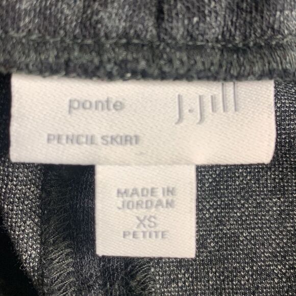 J JILL PETITE Mini Houndstooth Stretch Ponte Knit Straight Pencil Skirt XS - Picture 5 of 8